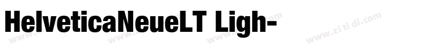 HelveticaNeueLT Ligh字体转换